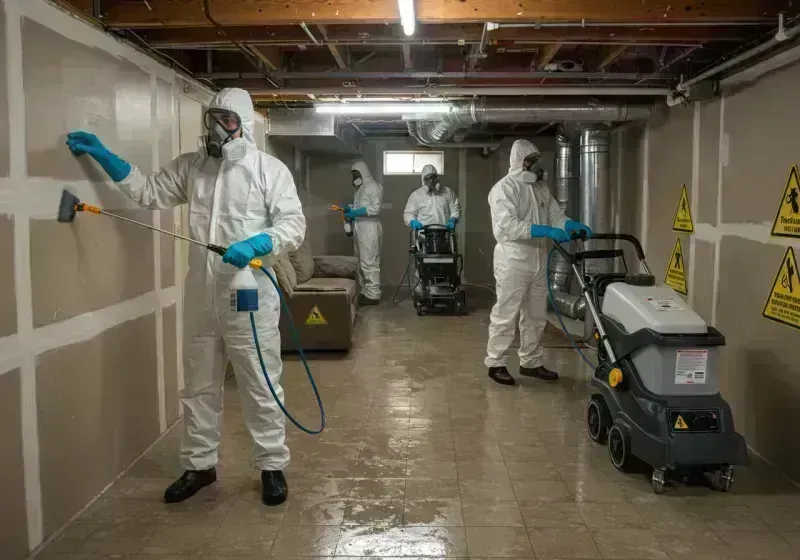 Basement Moisture Removal and Structural Drying process in Shannon County, MO